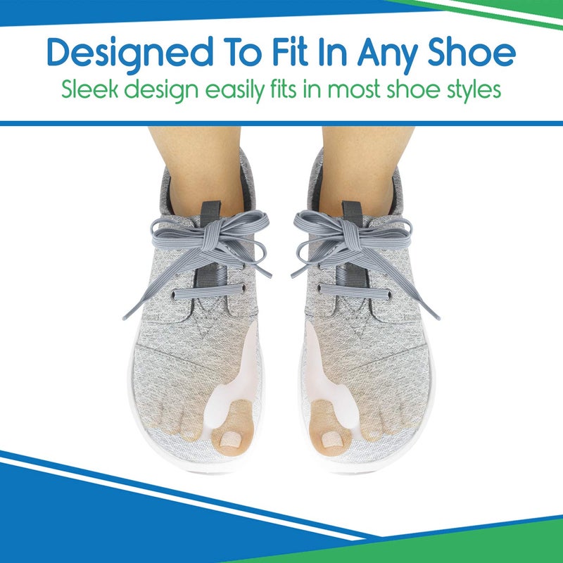 VIVEsole Bunion Pads and Toe Separator By Envelop TwoPack Best Dual Action Protector Treatment Gel Bunion Pads and Toe Straightener Vive Guarantee - Image 4