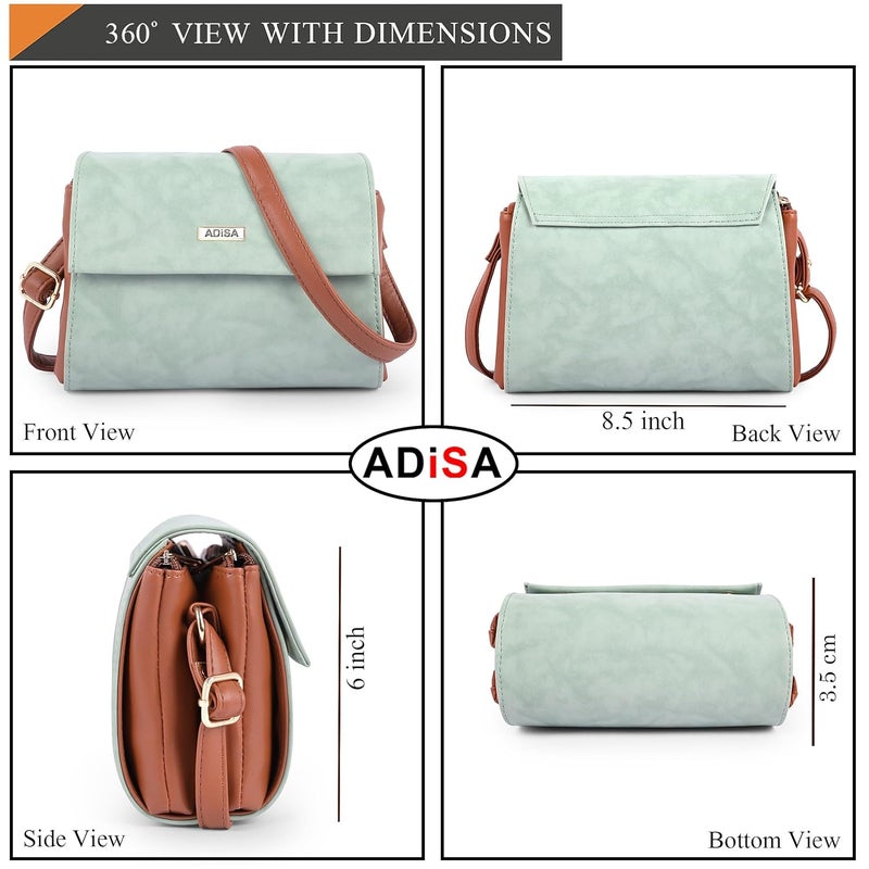 ADISA حقيبة كتف مزدوجة للنساء والفتيات (SL5158) - Image 2