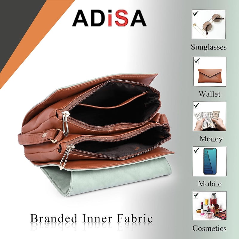 ADISA حقيبة كتف مزدوجة للنساء والفتيات (SL5158) - Image 4