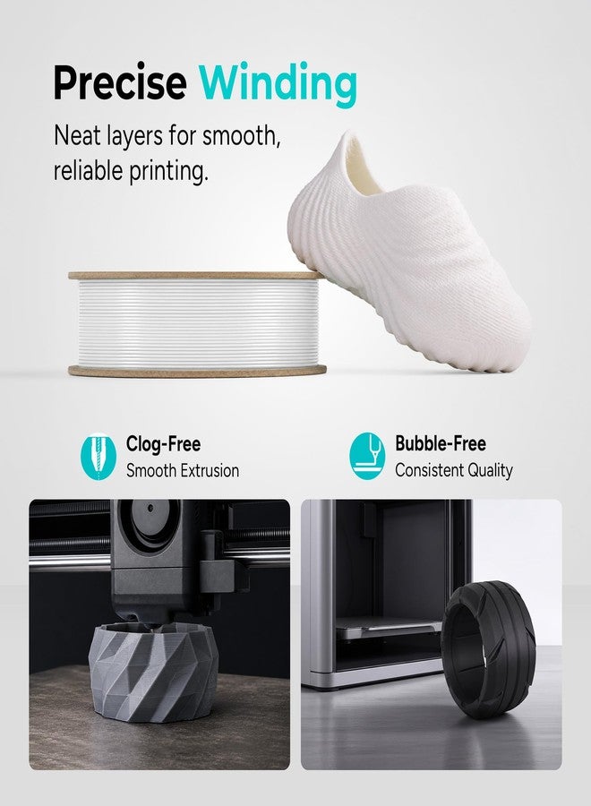Polymaker TPU Filament 1.75 Black, 750g Shore 95A Flexible Filament 1.75mm, Cardboard Spool - PolyFlex TPU95 3D TPU Filament 1.75mm Black Soft Filament Flexible - Image 4