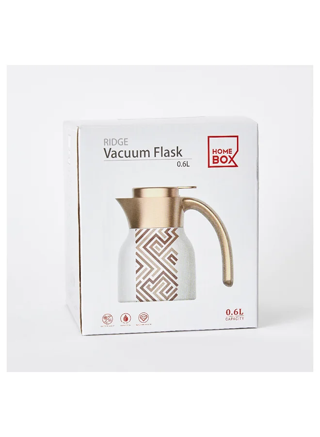 Home Box Ridge Geo Stainless Steel Vacuum Flask 600 ml