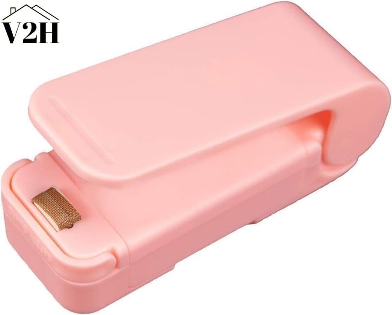 V2H Portable Heat Sealer Mini Sealing Machine for Food Storage Vacuum Bag, Chip, Plastic, Snack Bags, Package Home Closer Storage Tool(Set of 1) - Image 5