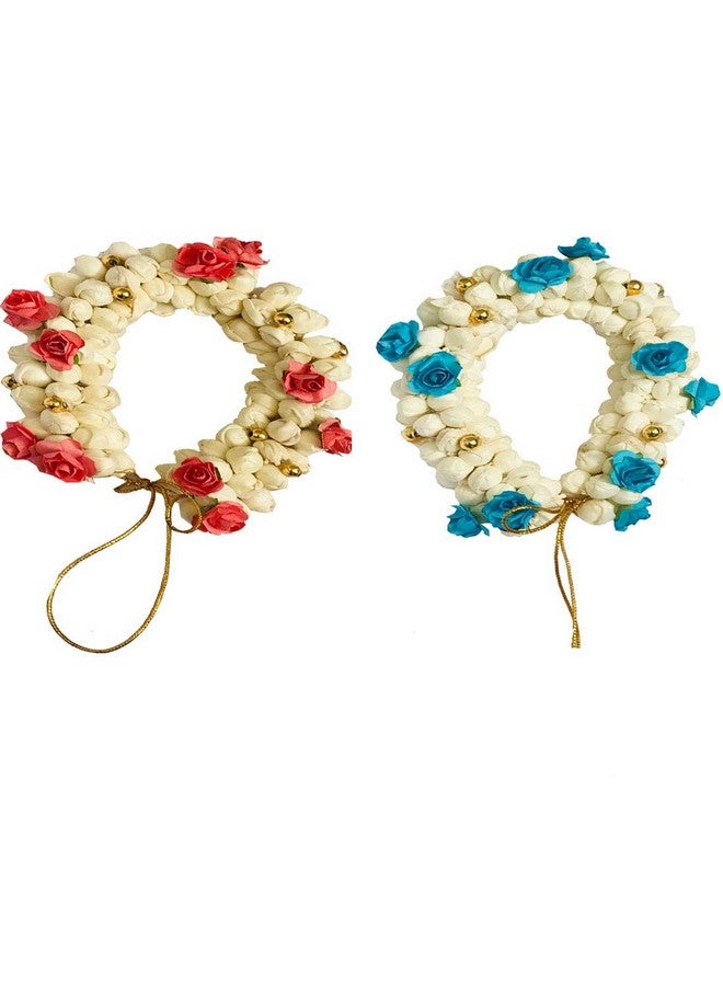 Arooman™ Hair Bun Mogra Flower Gajra Artificial Flower Gajra combo for Women Pack 2