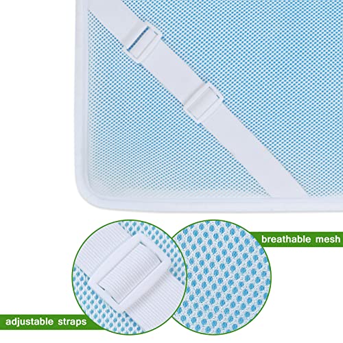 Coldwind Mattress Topper Cover Queen Size (Only Cover) 3 Inch Mattress Protector Cooling Rayon Zippered Mattress Encasement with Adjustable Straps for Latex Mattress Topper Memory Foam Cover - Image 5