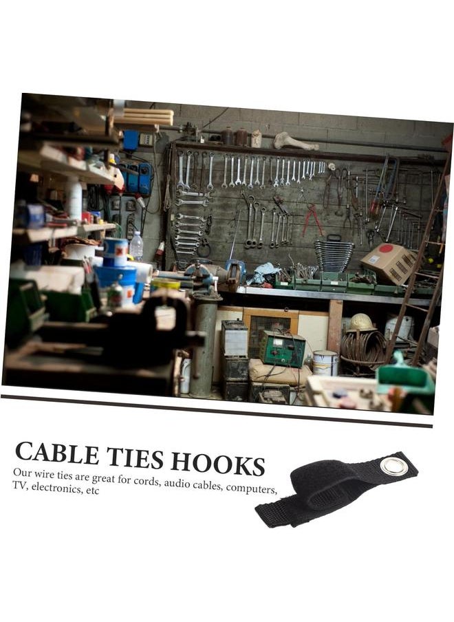 yongsheng - 10pcs Hook and Loop Storage Strap Cable Fasteners Data Cable Organizers Household Wire Organizers Hitch Shackle Cord Storage Straps - Image 1