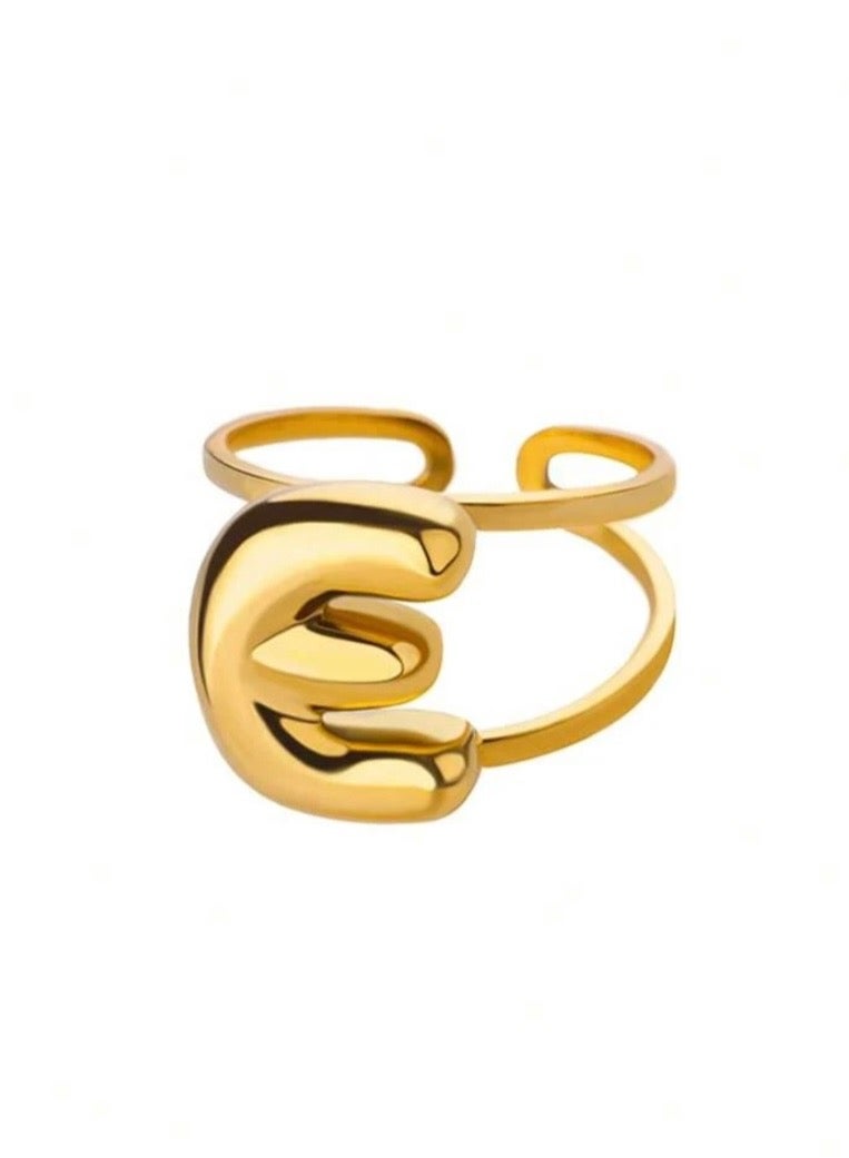 Equal Stainless Steel Gold Plated Ring For Women One Size