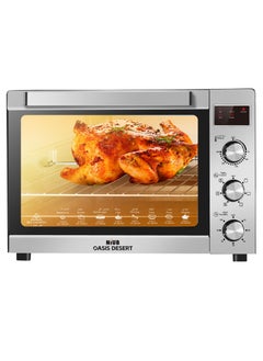 NIUB Large Electric Oven, 2600W 60L Toaster Oven with Rotisserie, Stainless Steel Convection Oven, 60 Mins Timer, Temperature 70-250℃ adjustable, Top and Bottom Heater Adjustments 0%-100%  - Image 1