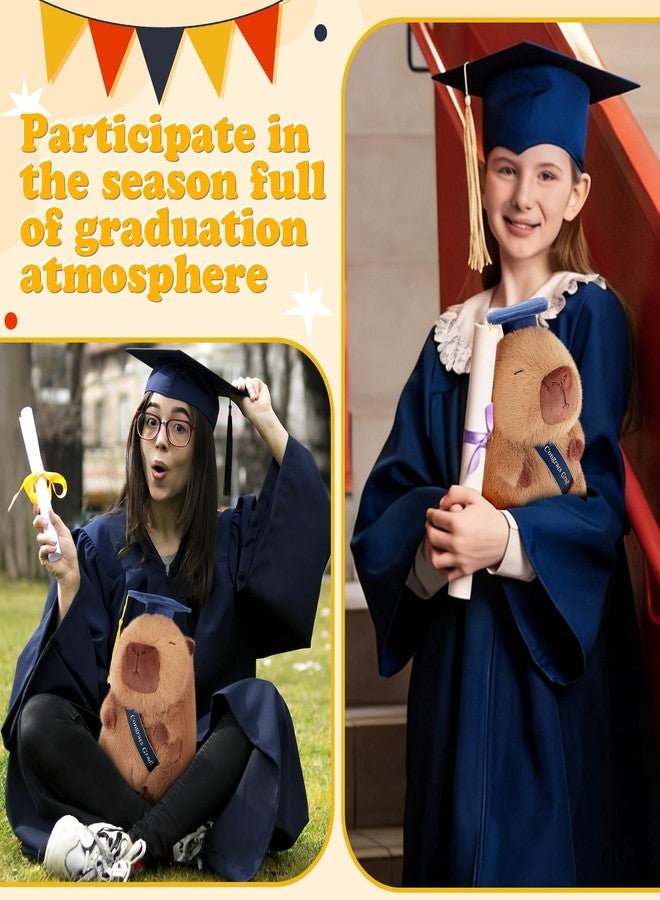 Achwishap Capybara Plush-Graduation Gifts Capybara Stuffed Animal with Tassel Graduation Blue Cap and Congrats Grad Sash,Cute Capybaras Plushies Gifts for Kids Adults Students Graduate Favors,9.1” - Image 5
