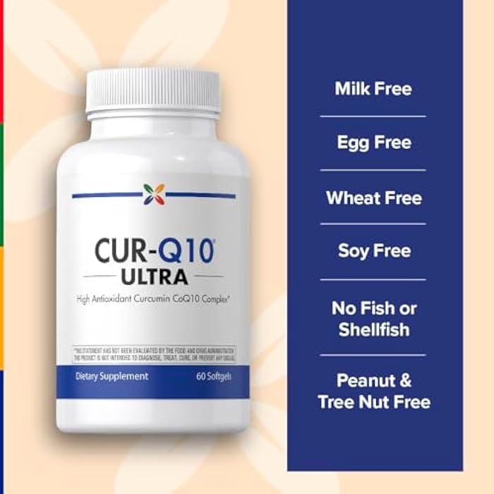 Stop Aging Now - Curcumin CoQ10 Complex - with Turmeric Root Extract - Antioxidant & Cardiovascular Support - 60 Softgels - Image 5