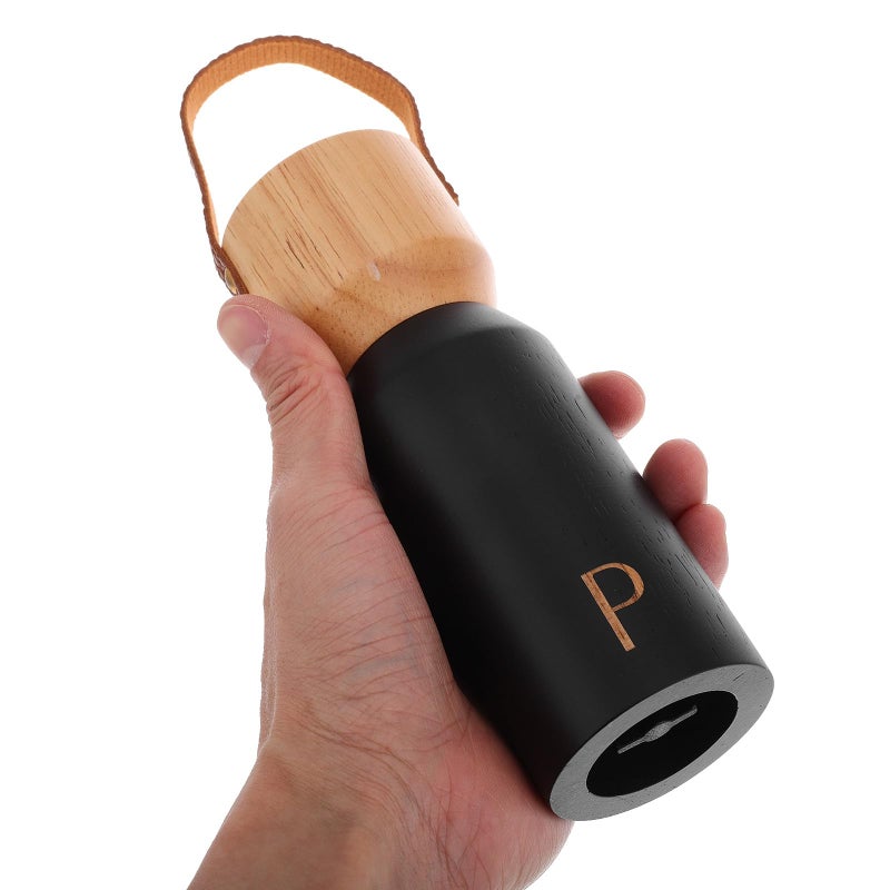 6 Inch Wooden Manual Pepper Grinder And Salt Mill For Kitchen Bbq Camping - Image 5