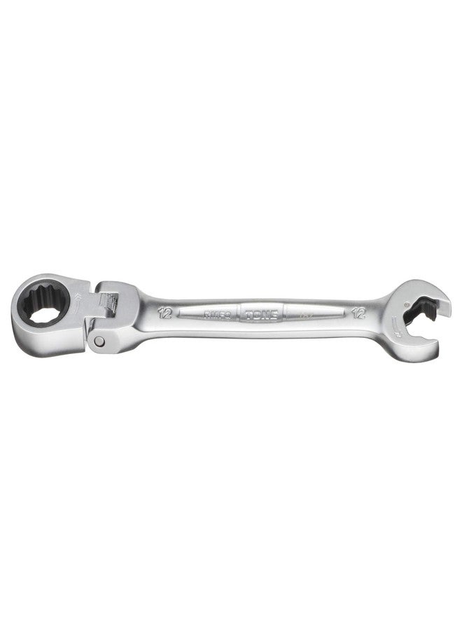 TONE Ratchet Ring Wrench Ratcheting Spanner Head Flex Head Set RMFQ-12 12mm - Image 4