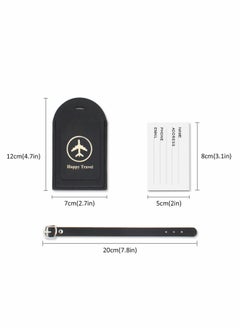 Excefore Luggage Tags and Passport Covers, 4 Pcs Passport Holder Passport Case Travel Suitcase Tag Organizer for Storing Business Cards Credit Cards Boarding Passes  - Image 2