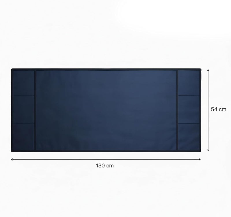 Fancy Walas Refrigerator Single Door Waterproof, Dustproof, Refrigerator Top Cover, Protective Cover for Fridges with Extra Storage Space Nylon Top cover with 6 Storage Pockets (Navy Blue,130 x 54 cm) - Image 3
