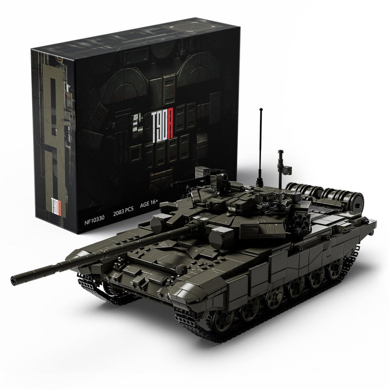 Nifeliz T-90A Military Tank Building Set for Adults, Military Vehicle Model Set with Realistic Details, Ideal for Army Collectors and Building Enthusiasts (2,083 PCS, NF10330) - Image 1