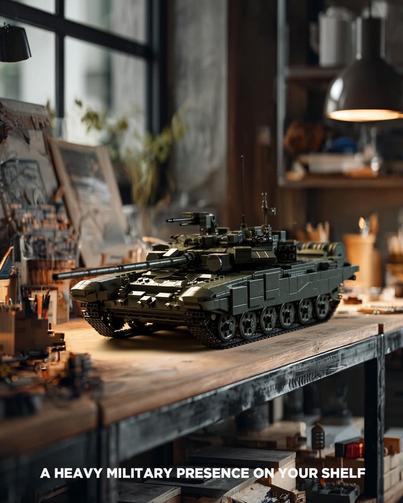 Nifeliz T-90A Military Tank Building Set for Adults, Military Vehicle Model Set with Realistic Details, Ideal for Army Collectors and Building Enthusiasts (2,083 PCS, NF10330) - Image 2