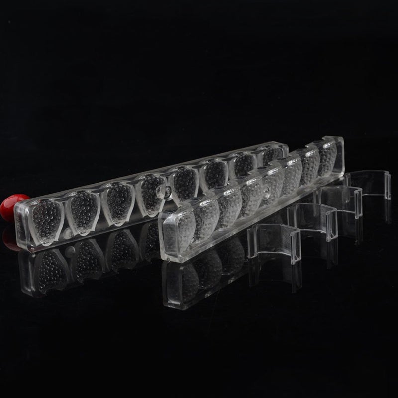 Grainrain polycarbonate chocolate mold polycarbonate chocolate bar mould 3D strawberry 2 part mold candy pastry tools (19294) - Image 2