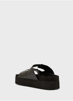 Truffle Flatform Comfy Footbed Sandal  - Image 3