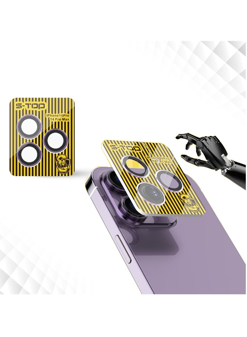 S-TOP Anti-scratch tempered glass camera cover for iPhone 15 Pro Max - Image 1