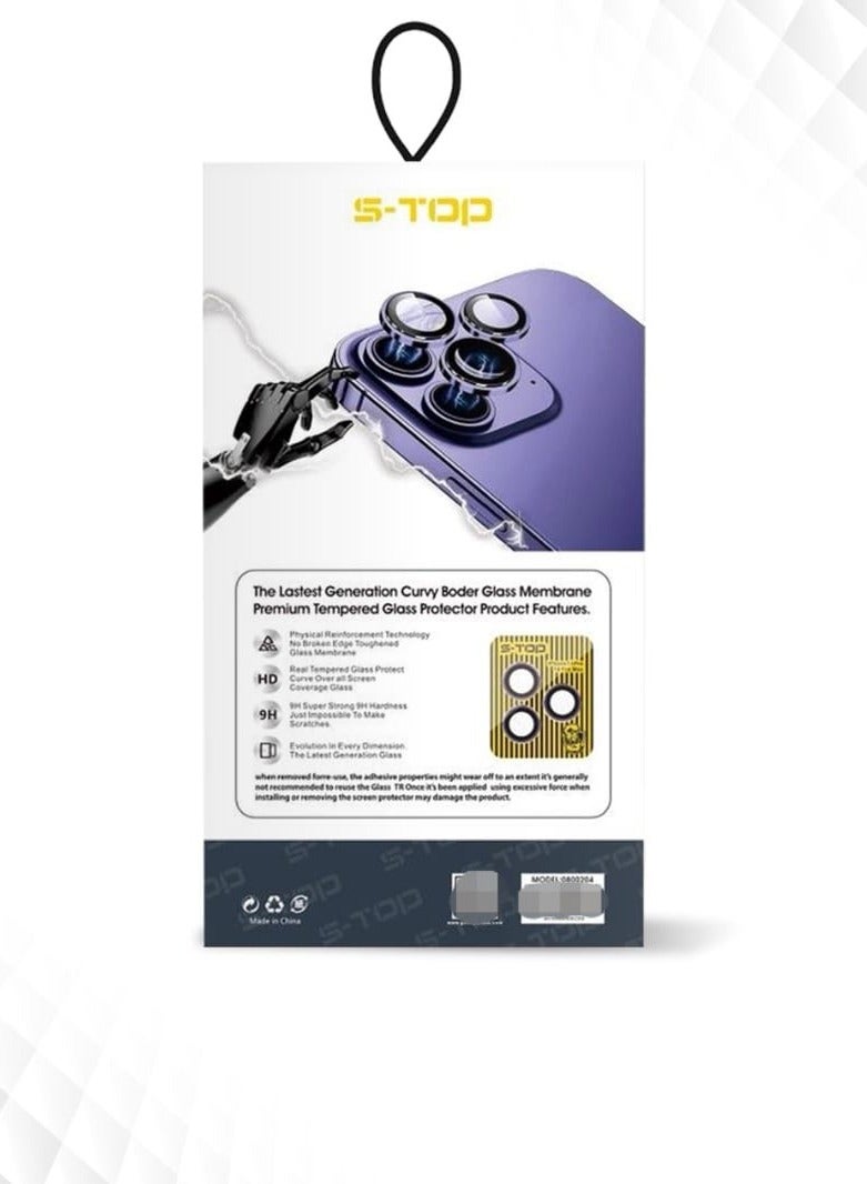 S-TOP Anti-scratch tempered glass camera cover for iPhone 15 Pro Max - Image 3