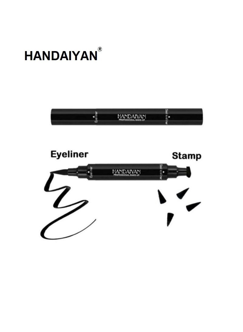Handaiyan Waterproof Double Head Seal Stamp Eyeliner Black - Image 4