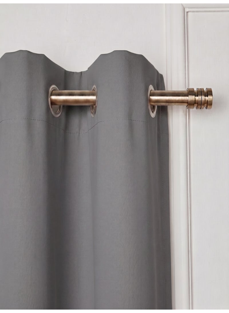 Amali 2 Blackout curtains for living room Decor or bedroom window, noise reduction and light blocking with 16 Grommets in 2 panels long 274cm and 127 cm in width - Image 3