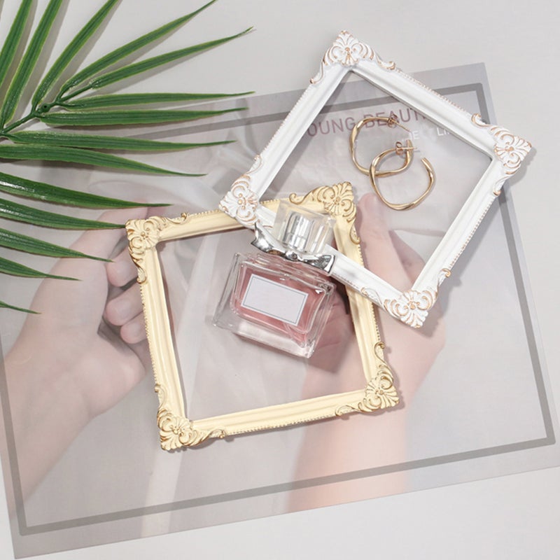 6 pcs Resin Photo Frame Props Retro Picture Frames Jewelry Photo Props Frame - Image 4
