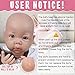 Vollence 17 inch Silicone Baby Dolls Girl Weighted 521 lbNOT VinylSilicone Full Body Reborn Lifelike Real Life Realistic Newborn Soft Babies with Feeding Accessories Gift Box for Kids Age 3 - Image 4