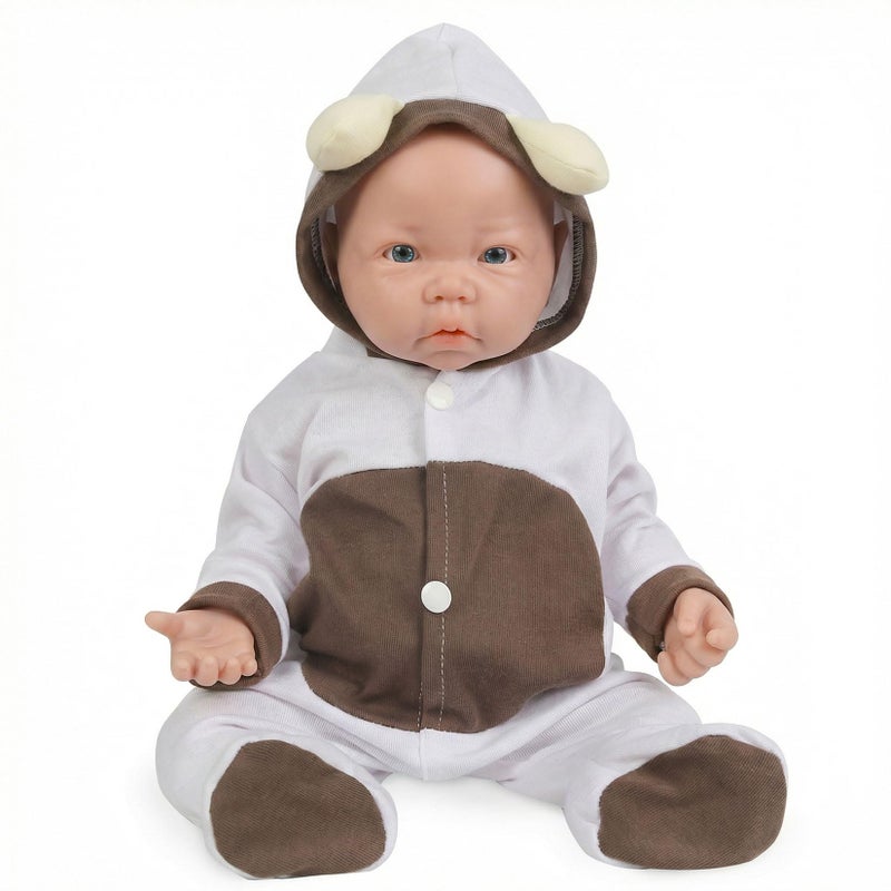 Vollence 17 inch Silicone Baby Dolls Girl Weighted 521 lbNOT VinylSilicone Full Body Reborn Lifelike Real Life Realistic Newborn Soft Babies with Feeding Accessories Gift Box for Kids Age 3 - Image 2