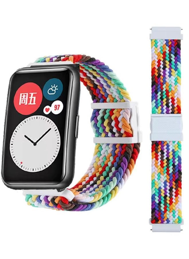 Generic - Samsung Galaxy Watch 6 44mm/40mm Galaxy Watch 6 Classic 43mm/47mm Galaxy Watch 5 40mm/ 44mm Galaxy Watch 5 Pro 45mm Adjustable Woven Strap Compatible With Galaxy Watch 4/5/6 - Image 1