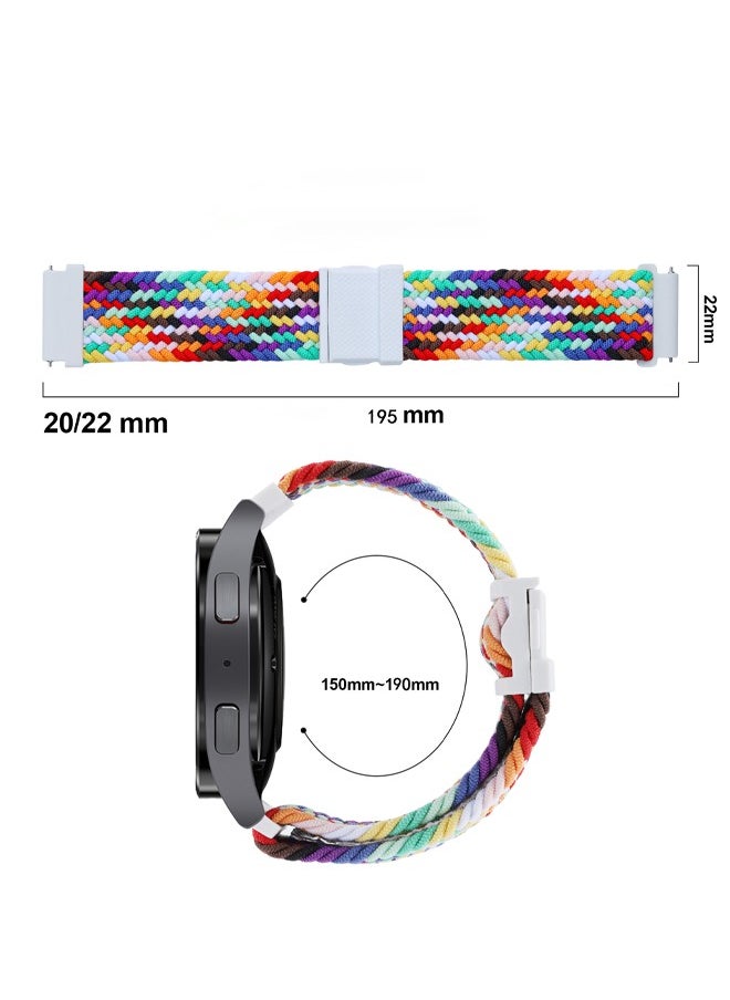 Generic - Samsung Galaxy Watch 6 44mm/40mm Galaxy Watch 6 Classic 43mm/47mm Galaxy Watch 5 40mm/ 44mm Galaxy Watch 5 Pro 45mm Adjustable Woven Strap Compatible With Galaxy Watch 4/5/6 - Image 1