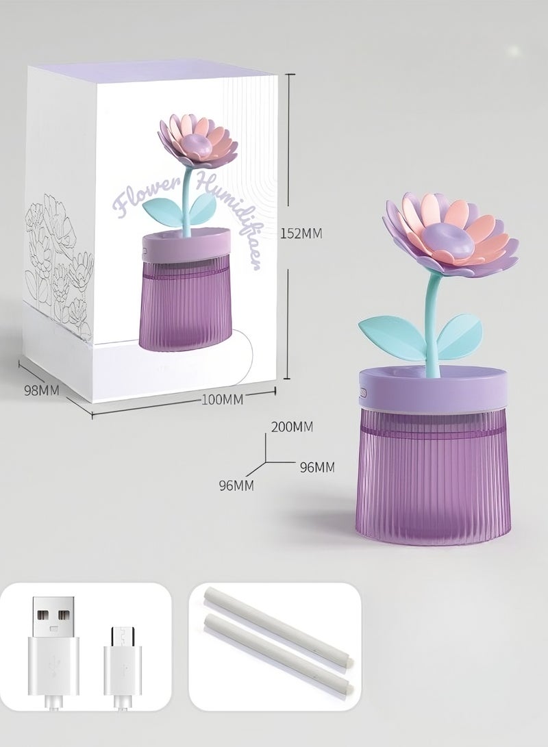 ارواق مرطب رذاذ بارد، موزع عطور ملون بالموجات فوق الصوتية محمول عبر USB، مرطب USB منخفض الضوضاء مع ضوء، موزع متين للزيوت العطرية للمكتب المنزلي، (قطعة واحدة، تصميم أخضر أ)  - Image 5