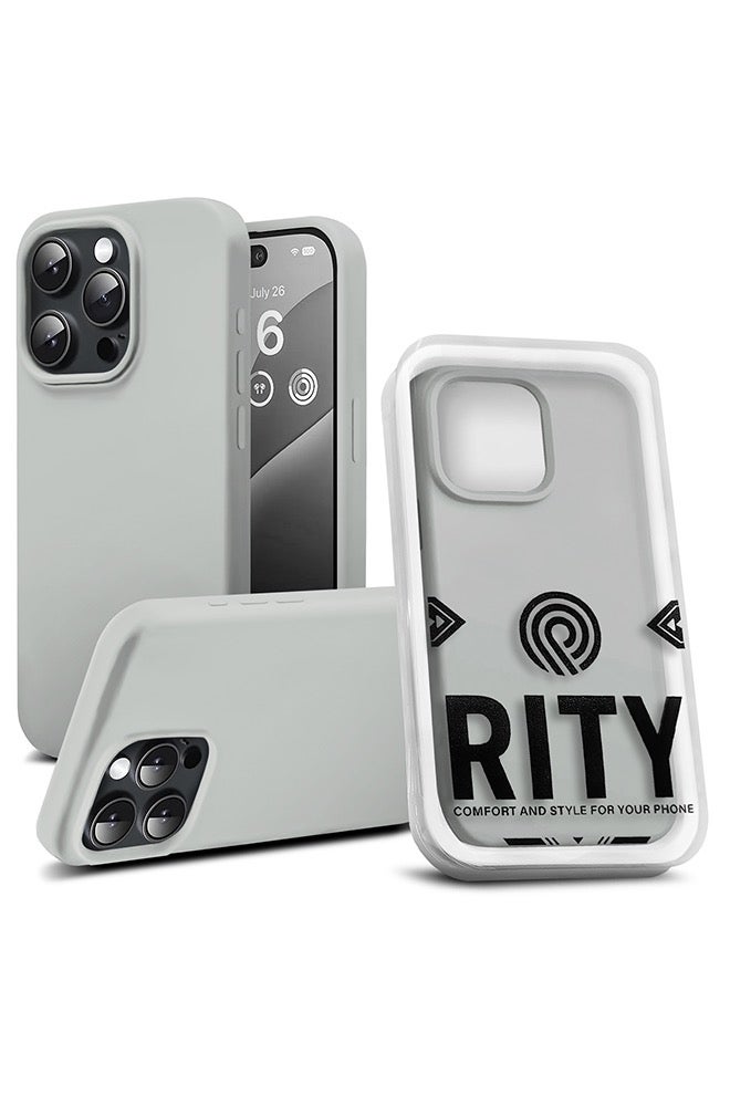 ريتي غطاء سيليكون لآيفون 15 برو – تصميم أنيق بجودة فائقة، ملمس ناعم احترافي، مقاوم للصدمات، حماية كاملة مع بطانة فاخرة من الألياف الدقيقة - Image 1