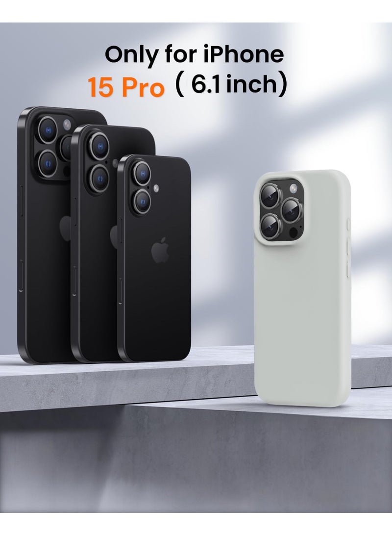 ريتي غطاء سيليكون لآيفون 15 برو – تصميم أنيق بجودة فائقة، ملمس ناعم احترافي، مقاوم للصدمات، حماية كاملة مع بطانة فاخرة من الألياف الدقيقة - Image 5