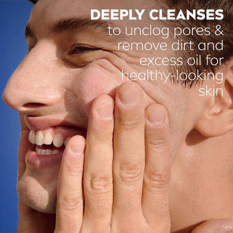 NIVEA MEN Maximum Hydration Deep Cleaning Face Scrub With Aloe Vera, 3 Pack of 4.4 Oz Tubes - Image 4