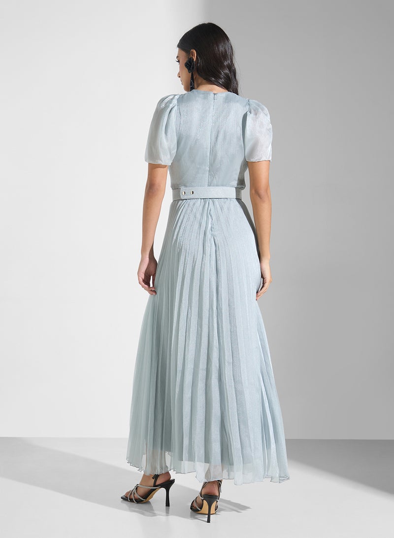 Khizana Pleated Chiffon Dress - Image 2