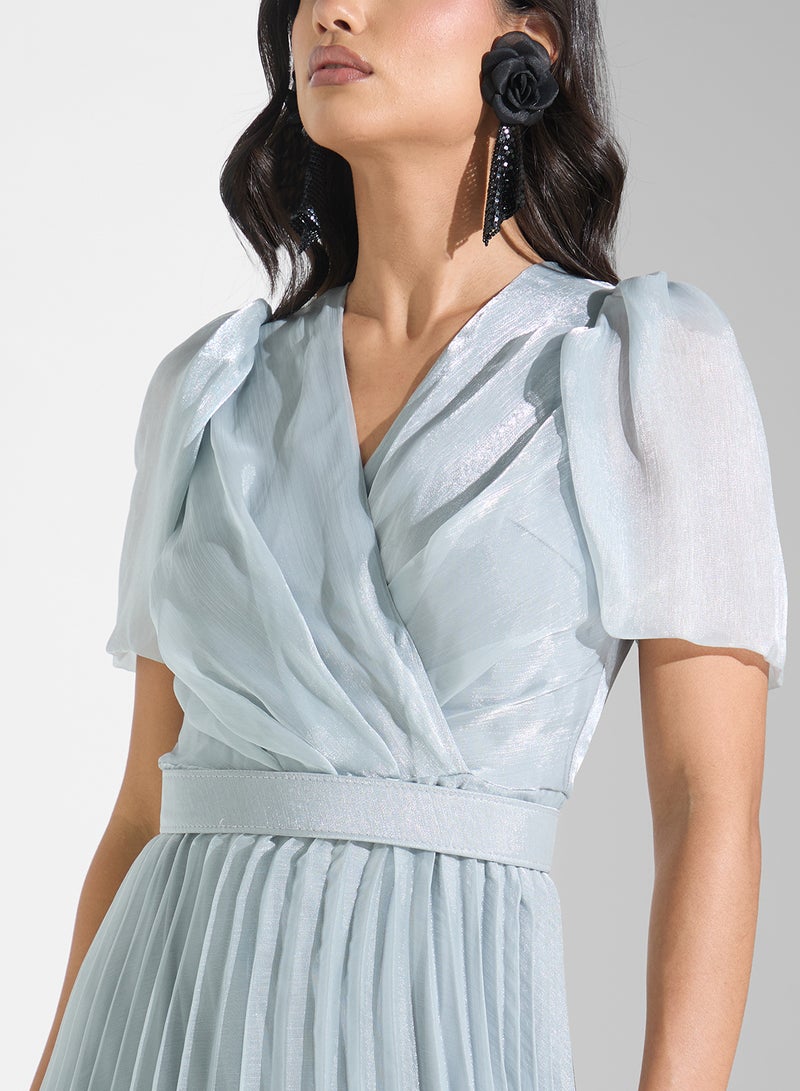 Khizana Pleated Chiffon Dress - Image 3