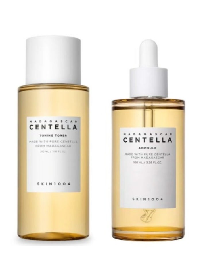 SKIN - Madagascar Centella Ampoule 100 ml + Madagascar Centella Toning Toner 210ml - Image 1