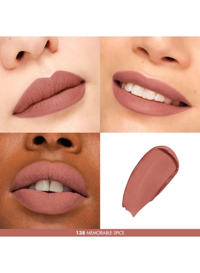 MAKE UP FOR EVER Rouge Artist For Ever - Matte - 138-Memorable Spice  Long Wearing Matte Lipstick - Image 5
