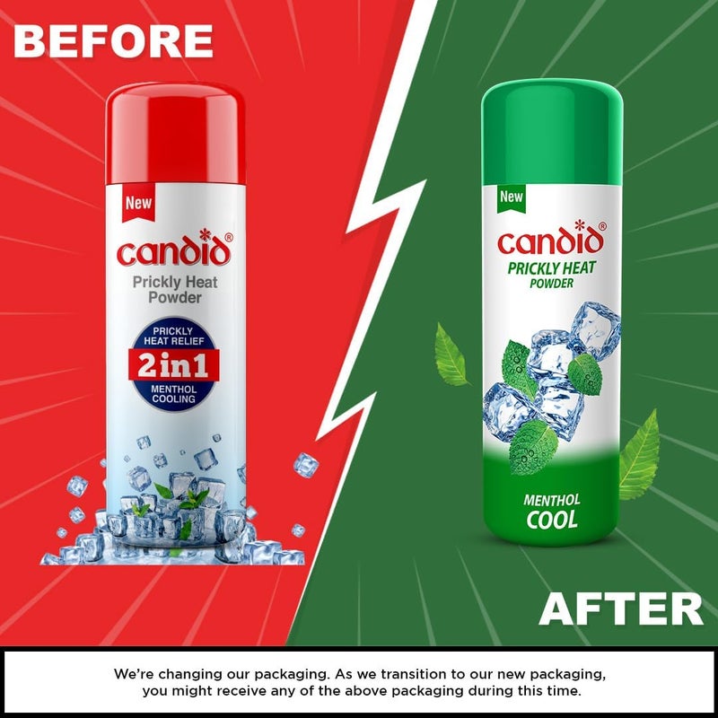 Candid Prickly Heat Powder | Relief from Rashes & Prickly Heat | Neem & Menthol Cooling | Soothing Relief from Itching & Burning | Sweat Absorption | Controls Bacterial Growth | 120g - Image 2