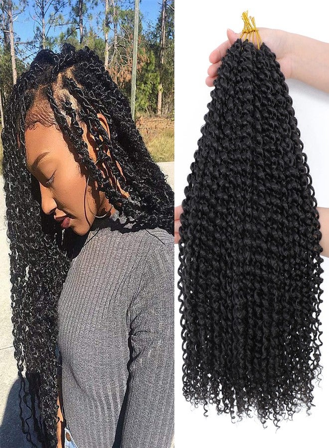 Dansama 7 Packs Passion Twist Hair Water Wave Braiding Hair for Butterfly Style Crochet Braids Bohemian Hair Extensions (18inch (Pack of 7), #2) - Image 1