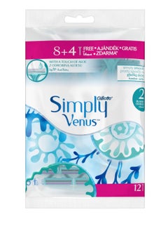 Gillette Pack of 12 Simply Venus  - Image 1