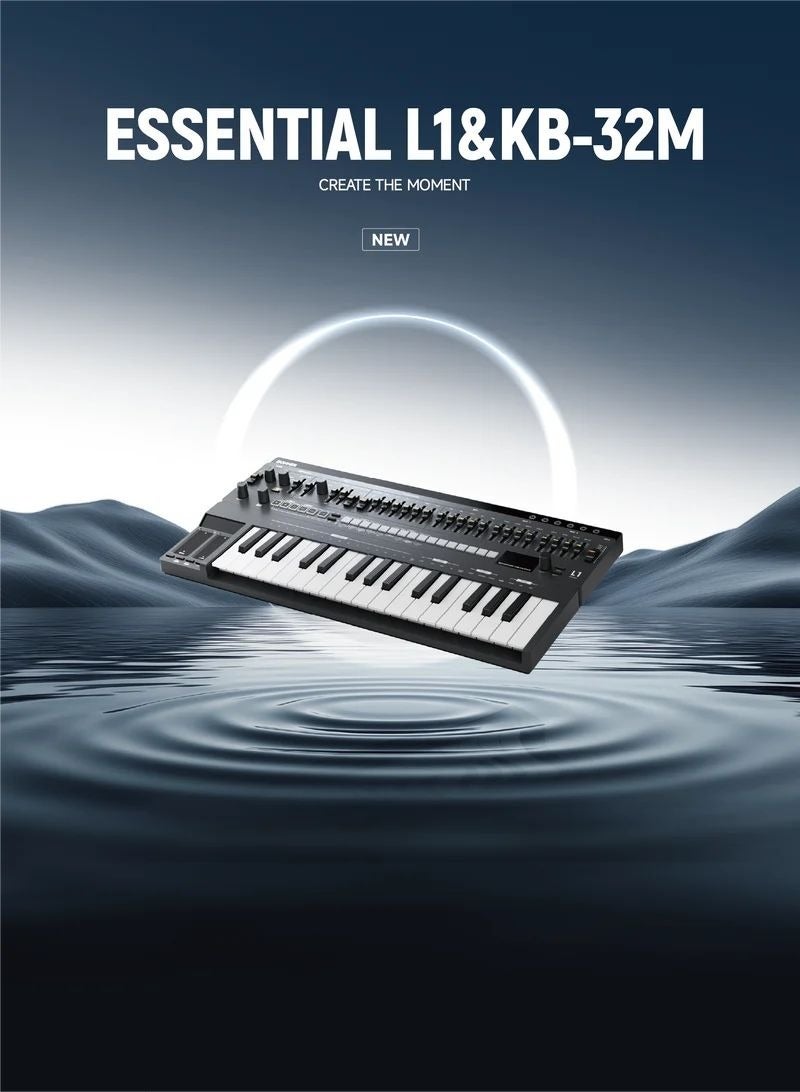 Donner L1 Essential Analog Monophonic Synthesizer 64‑Step Sequencer CV/Gate MIDI Synth for Studio Live  Performance - Image 4