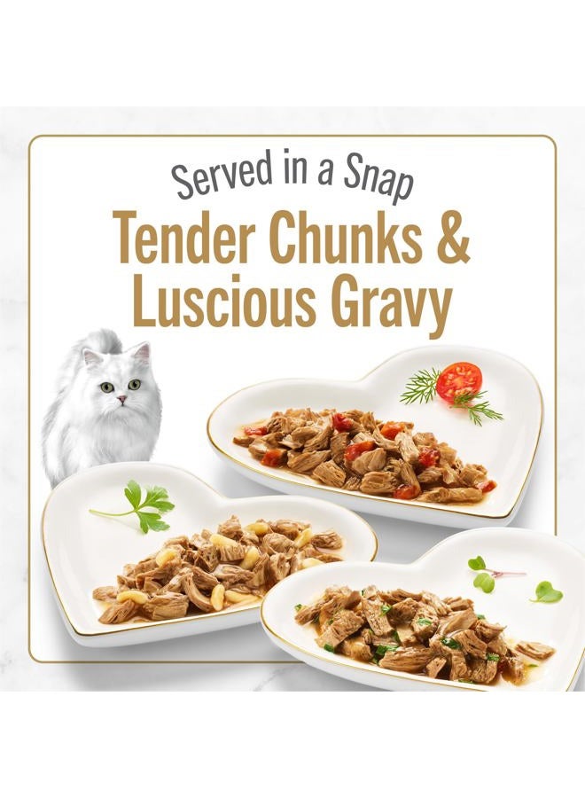 Fancy Feast Purina Fancy Feast Gourmet Cat Food, Petites Gravy Collection, Gravy Wet Cat Food Variety Pack break-apart tubs - (Pack of 24) 2.8 Ounce Cans - Image 3