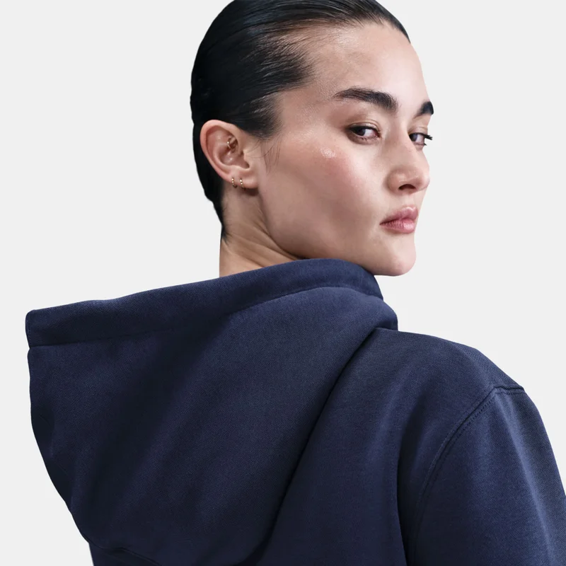 Nike Blue Women's Sportswear Phoenix Fleece Full-Zip Hoodie for Women | Best Price UAE