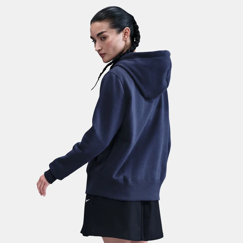 Nike Blue Women's Sportswear Phoenix Fleece Full-Zip Hoodie for Women | Best Price UAE