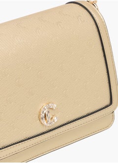 Le Confort Women Monogram Embossed Crossbody Bag with Button Closure Ramadan Collection  - Image 4