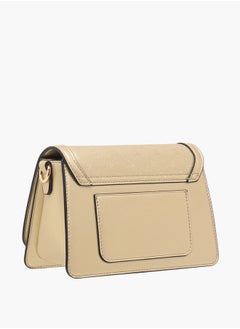 Le Confort Women Monogram Embossed Crossbody Bag with Button Closure Ramadan Collection  - Image 3
