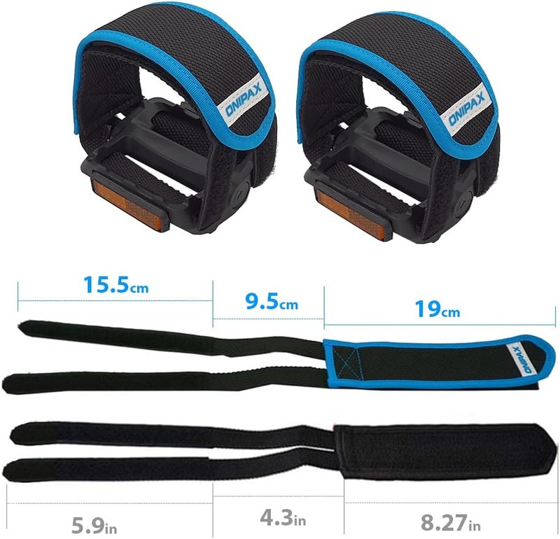 ONIPAX Outdoor Bike Pedal Straps - Blue - Image 3
