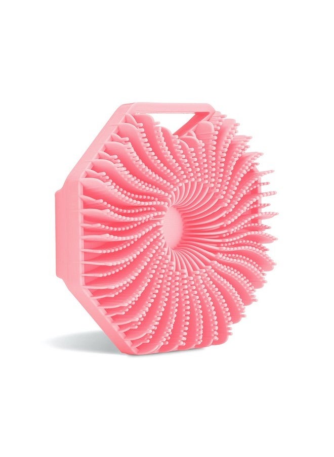 Sud Scrub Sud Scrub® Antimicrobial Silicone Body Scrubber, Exfoliating Body Scrubber for Sensitive Skin, Eco Friendly Shower Scrubber for Body, Silicone Body Brush for Showering, Pink  - Image 1