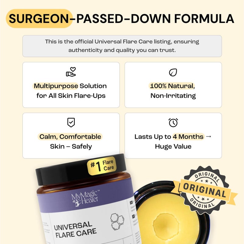 MyMagicHealer Universal Flare Care â€“ Multi-Purpose Solution | Skin Flare-Ups - Hidradenitis Suppurativa, Folliculitis, Boils, Cysts | Anti-Chafing | Irritated Skin Relief w/Propolis & Egg Yolk 4 oz - Image 3